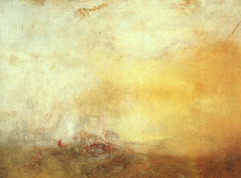 Joseph Mallord William Turner Sunrise with Sea Monsters